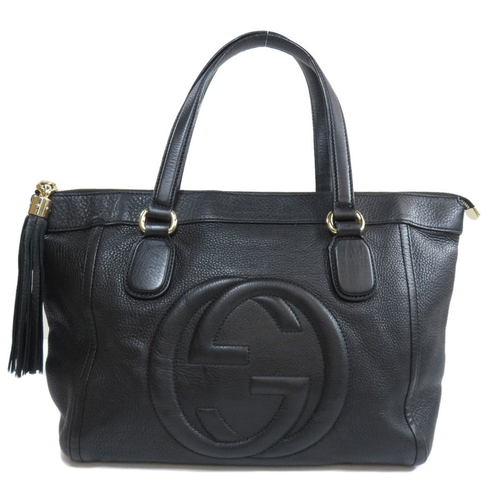 Gucci Soho Tote Leather Black Handbag